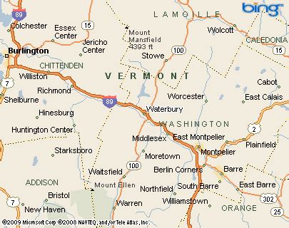 waterbury vt on map.